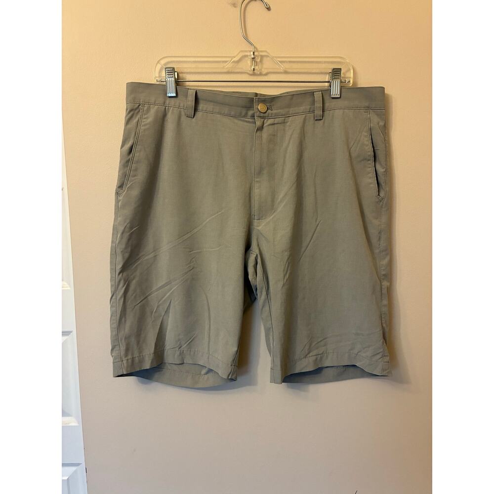 Peter Millar Men's Shackleford Performance Hybrid Shorts Gray Size 36